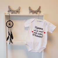 Romper of Shirt Mama wil je met mijn papa trouwen!